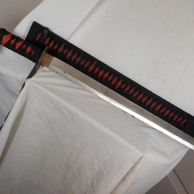 Japanese Ceremonial fraternal sword. 34 in. est. $50 to $130.