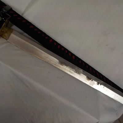 Japanese Ceremonial fraternal sword. 34 in. est. $50 to $130.