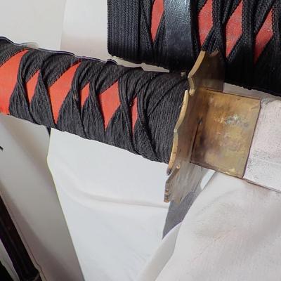 Japanese Ceremonial fraternal sword. 34 in. est. $50 to $130.