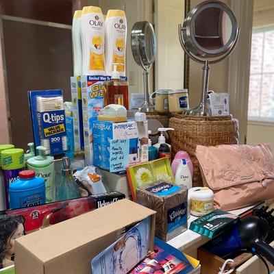 Bathroom Items, Toiletries And Cleaning Supplies
