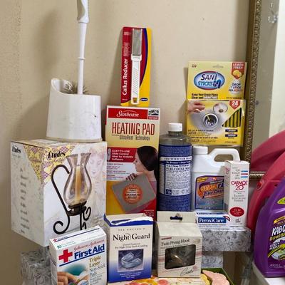 Bathroom Items, Toiletries And Cleaning Supplies