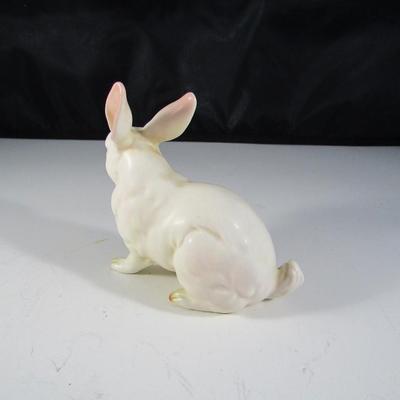 Vintage Lefton Ceramic Rabbit Statuette