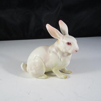 Vintage Lefton Ceramic Rabbit Statuette
