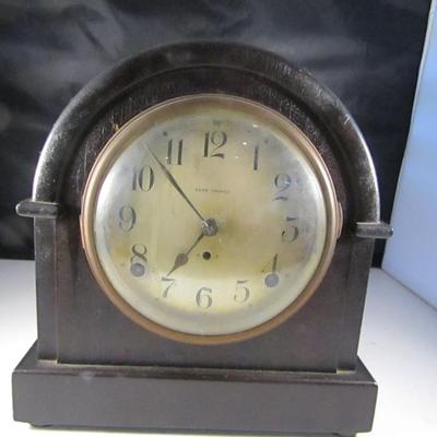 Art Deco Wood Case Seth Thomas American Mantle Clock