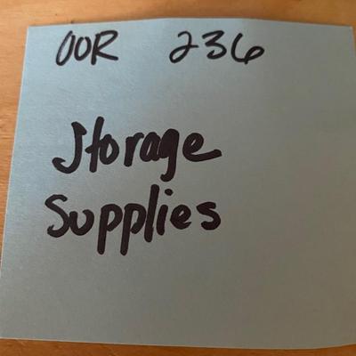 Storage Supplies