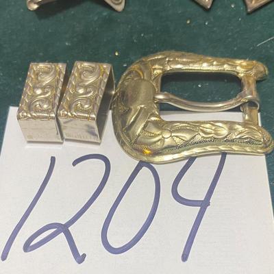 Vintage Silver Belt Buckle