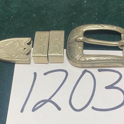 Vintage Silver Belt Buckle