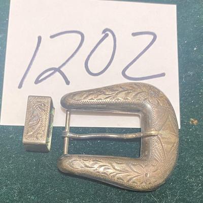 Vintage Sterling Silver Belt Buckle
