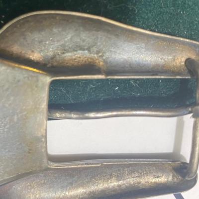 Vintage Sterling Silver Belt Buckle