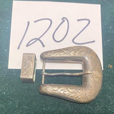 Vintage Sterling Silver Belt Buckle
