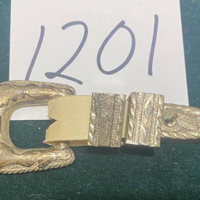 Vintage Sterling Silver Belt Buckle