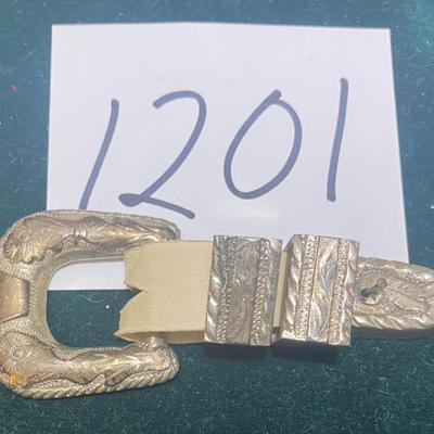 Vintage Sterling Silver Belt Buckle
