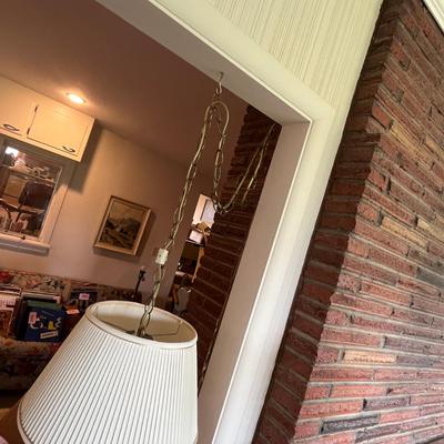 Brass Swag lamp