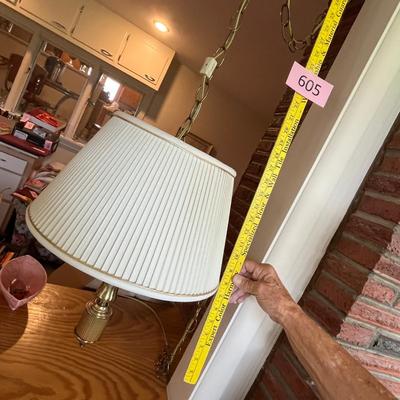 Brass Swag lamp
