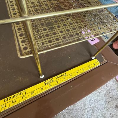 MCM Gilded Metal rack