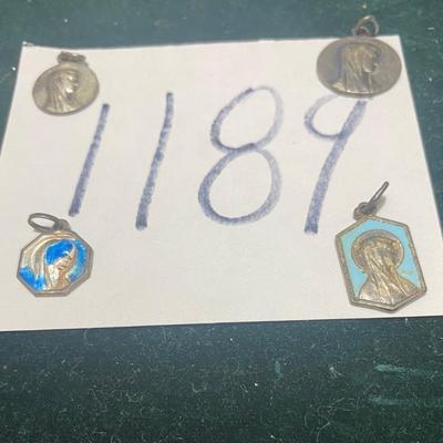 Vintage Virgin Mary Medals
