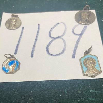 Vintage Virgin Mary Medals