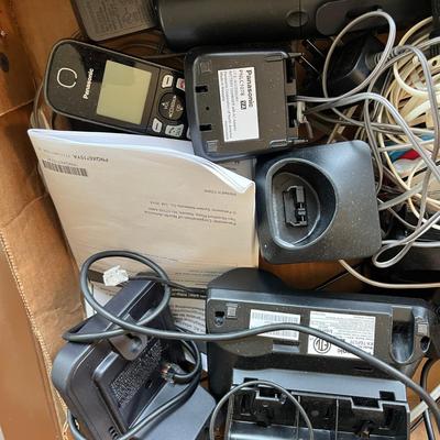 Box of land line phones