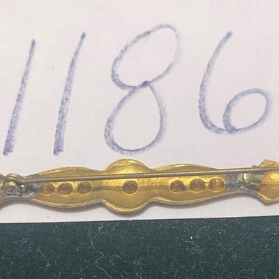 1940s Bar Pin Brooch