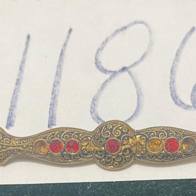 1940s Bar Pin Brooch