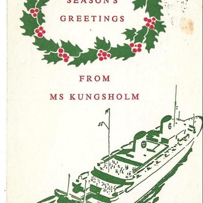 Seasons Greetings from MS Kungsholm