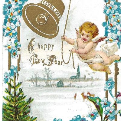 Embossed New Years Card