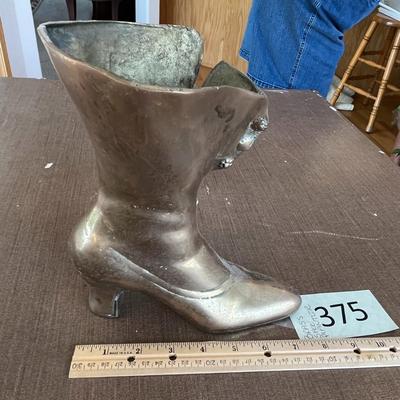 Brass Shoe Planter