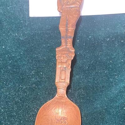 Copper Souvenir Montana Spoon