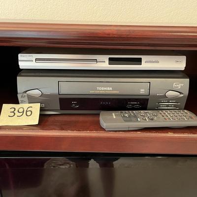 Toshiba VHS and Philips DVD Players