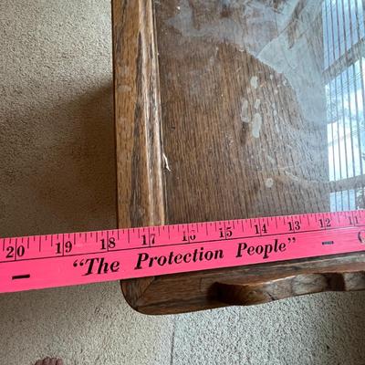 Tea/Bar Cart with Tray Rare oak!