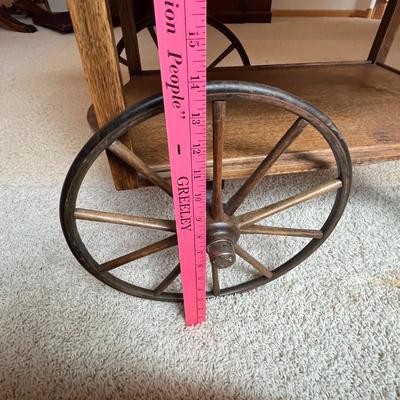 Tea/Bar Cart with Tray Rare oak!