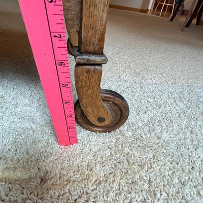 Tea/Bar Cart with Tray Rare oak!