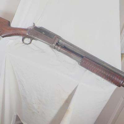 Marlin model 19-  12 Gauge pump shot gun. est. $190 to $375.
