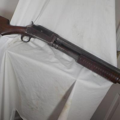 Marlin model 19-  12 Gauge pump shot gun. est. $190 to $375.