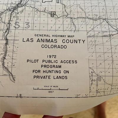 Las Animas County Map