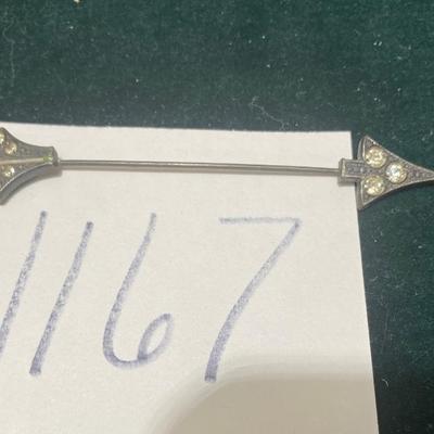 Vintage Silver Arrow Pin