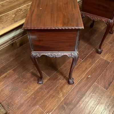 Imperial Furniture Mahogany End Tables or Night Stands c.1940