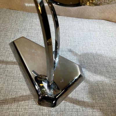 Oscar Zanetti Murano Glass Trout/Salmon/fish Sculpture, Chrome Stand 25