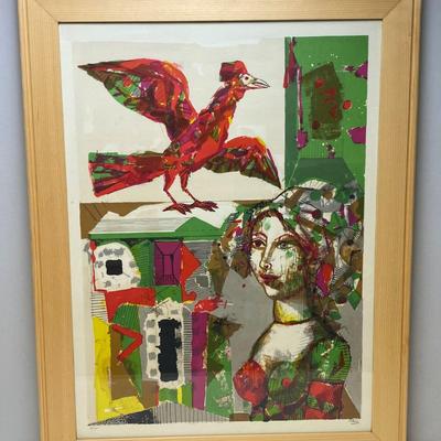  MIGUEL IBARZ SIGNED LIMITED EDITION UNTITLED ABSTRACT SERIGRAPH