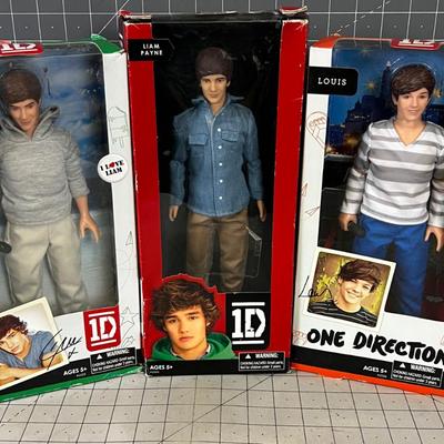 3 One Direction Collector Dolls