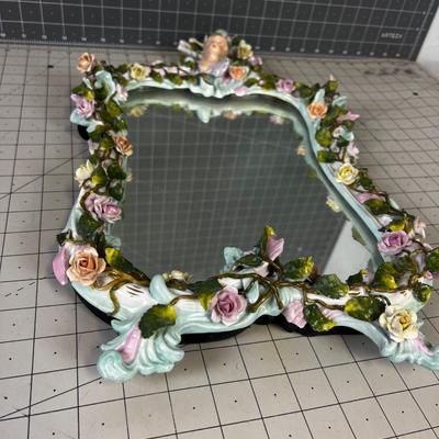 Antique Dresden Mirror 