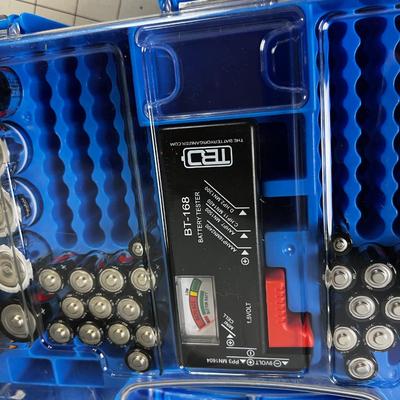 Partial Case of Batteries with Tester 