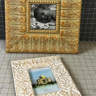 Pair of Wood Decorative Picture Frames 
