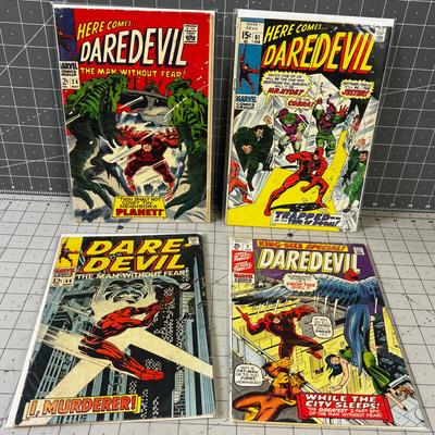 4 Dare Devil Comics from the 60's 