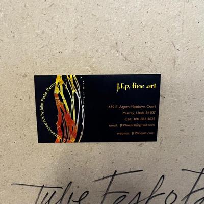 Julie Fesko Penman Dimensional ART - Gold and Black 2017 