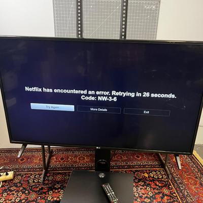 LG TV 43"  with Stand and Remote 