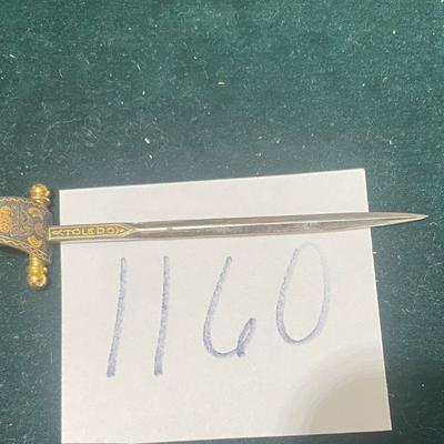 Vintage Spain Toledo Sword Letter Opener