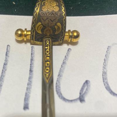 Vintage Spain Toledo Sword Letter Opener