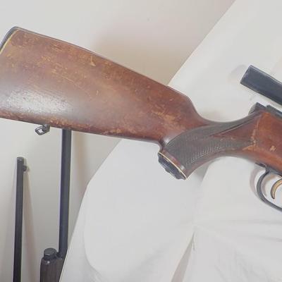 Steyr 22 Cal. rifle w/ scope, made in Austria, est $130 to $220.