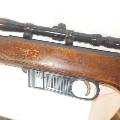 Steyr 22 Cal. rifle w/ scope, made in Austria, est $130 to $220.